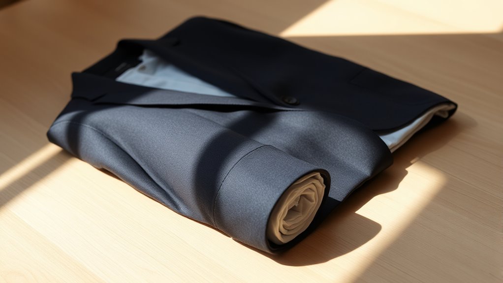 proper folding minimizes wrinkles