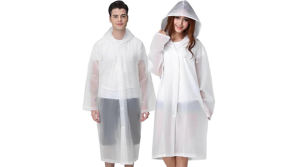 reusable adult rain ponchos