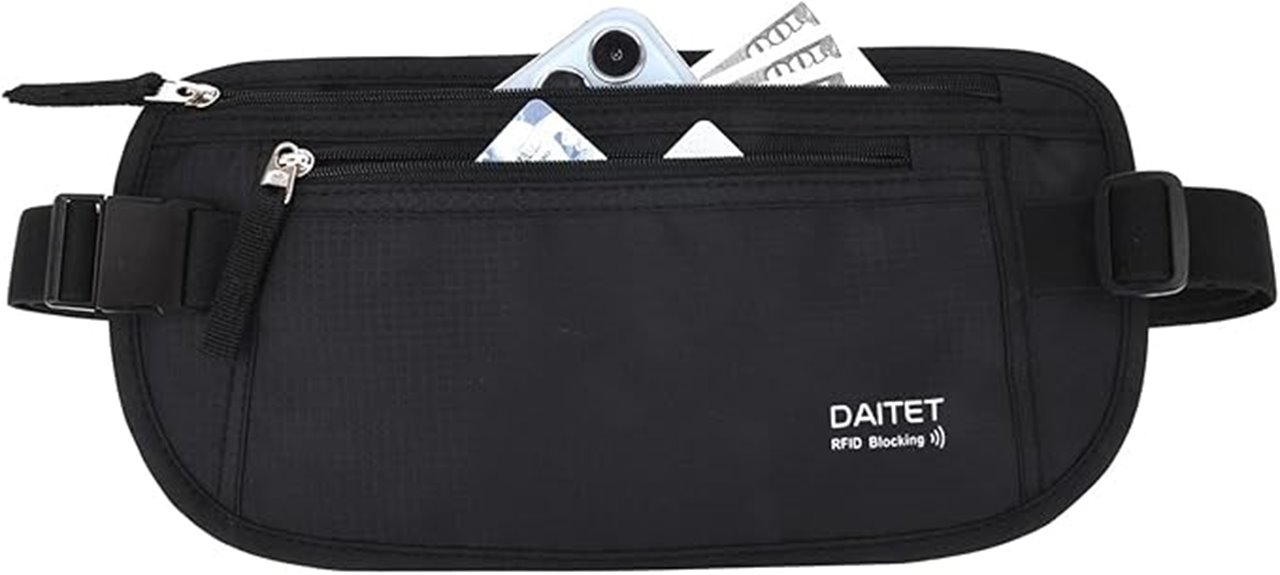rfid blocking money belt