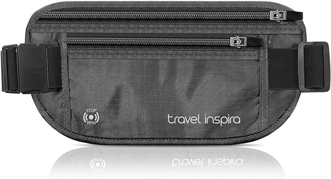 rfid blocking travel belt
