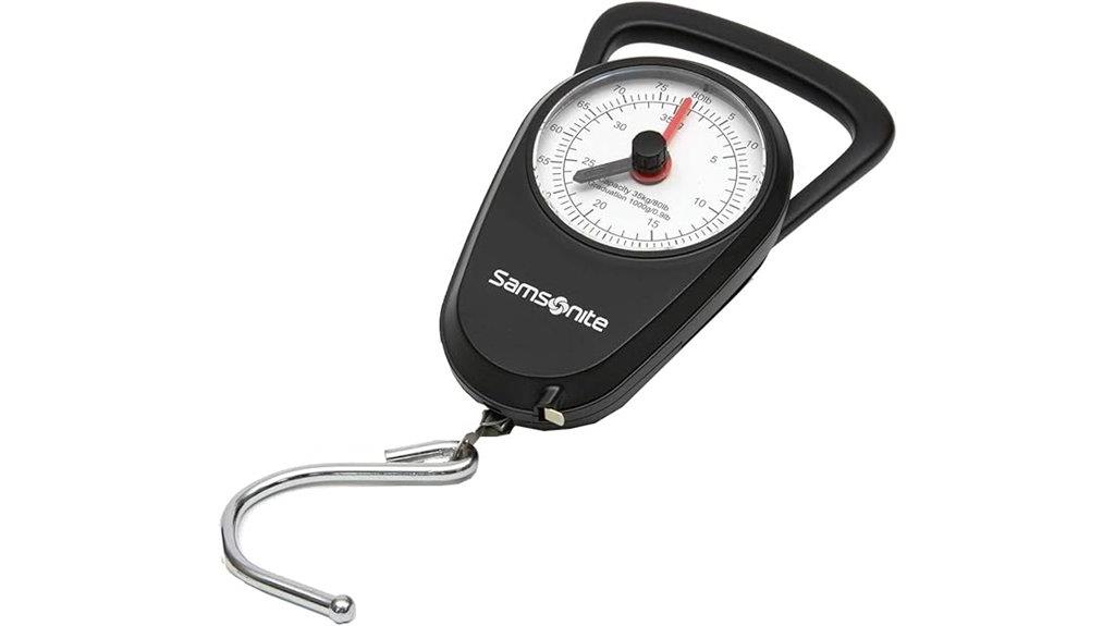 samsonite black luggage scale