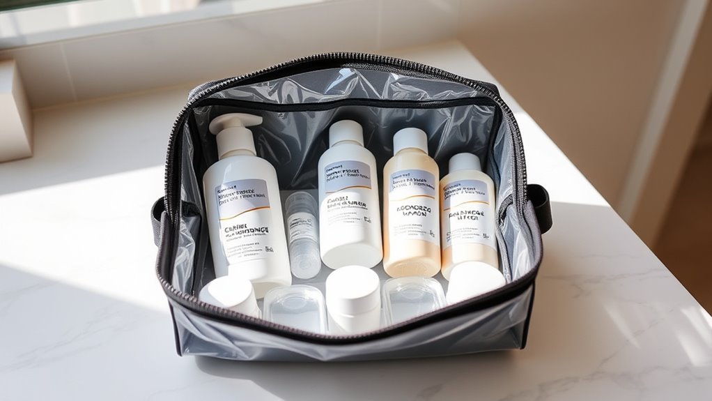 secure organized liquid packing