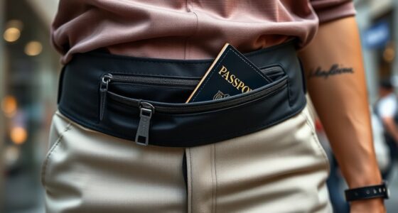 secure travel belt pockets