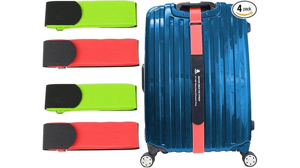 secure velcro luggage straps