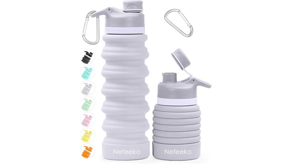 silicone collapsible water bottle