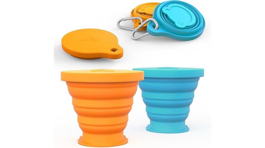 silicone travel cup pack