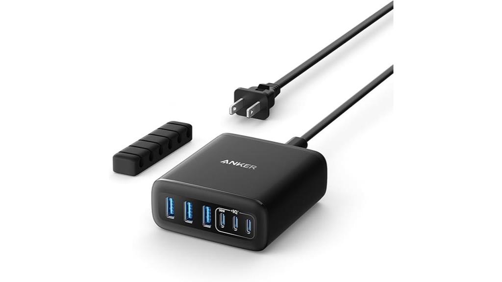 six port fast charger