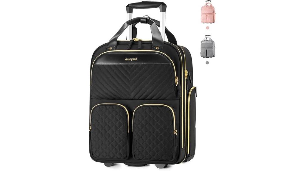 small wheeled airplane bag