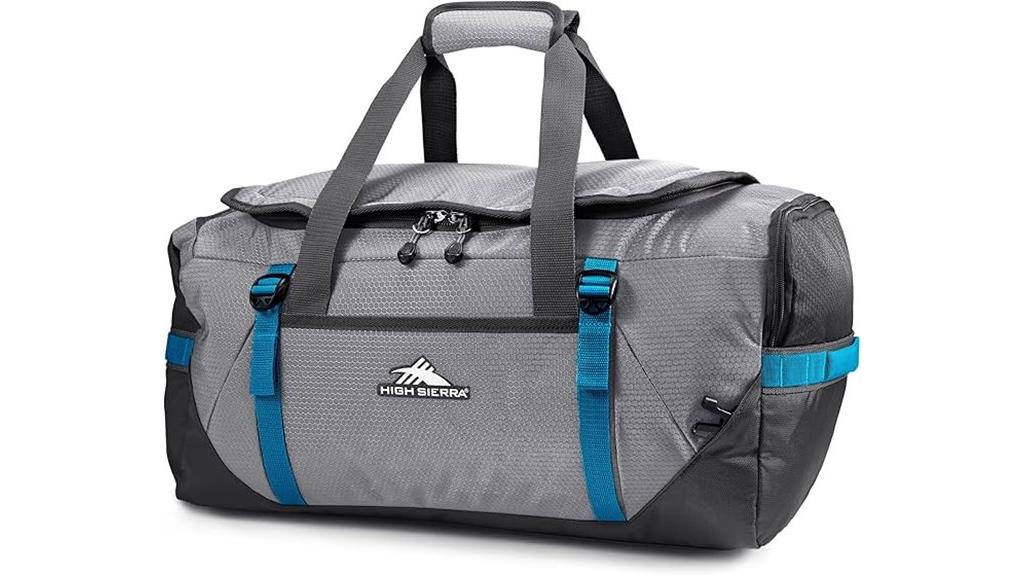 steel grey convertible travel bag
