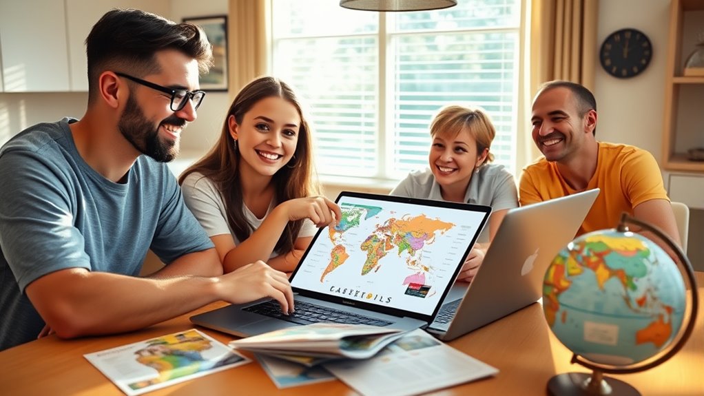 teen involved in trip planning