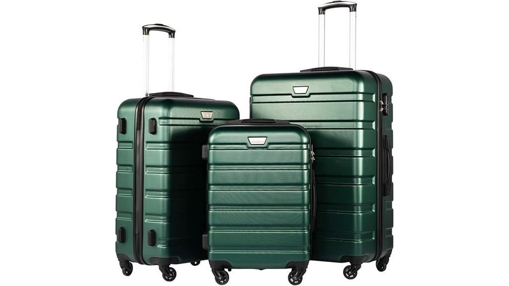 three piece hardshell luggage