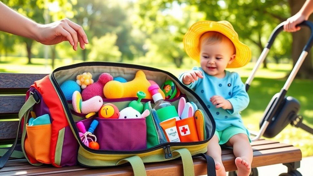 toddler travel essentials organizer