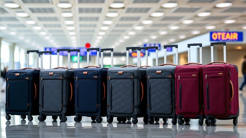 top stylish durable fabric suitcases