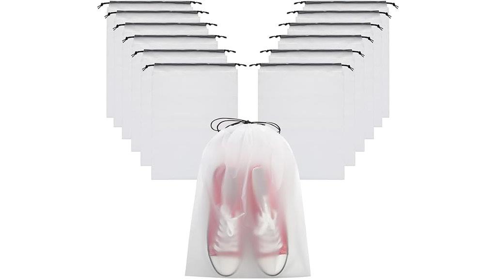 transparent travel shoe bags