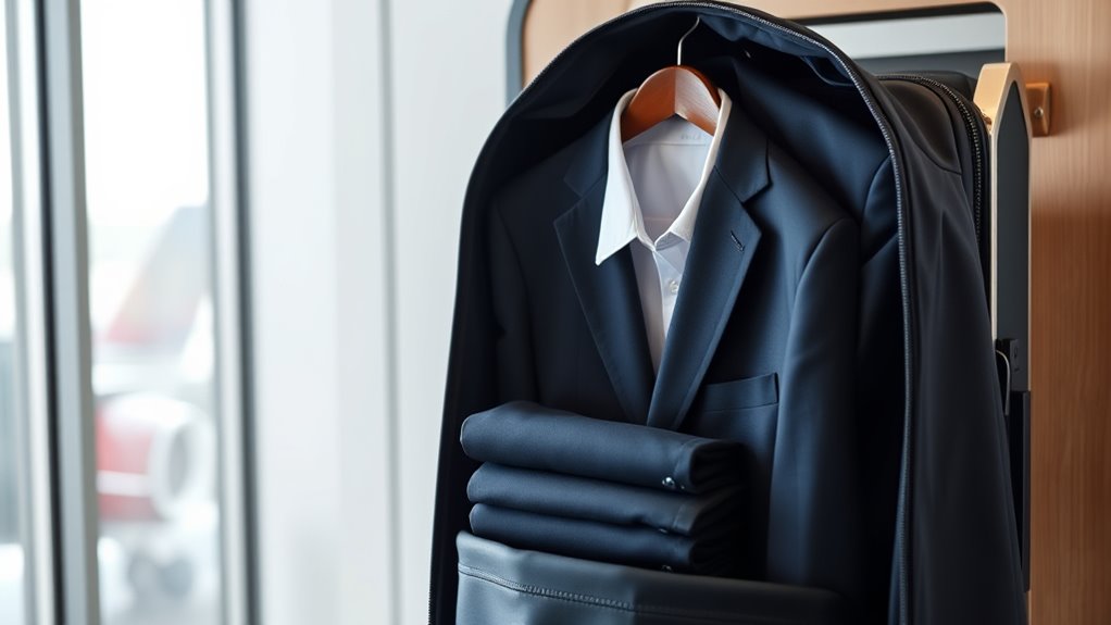 travel friendly suit storage