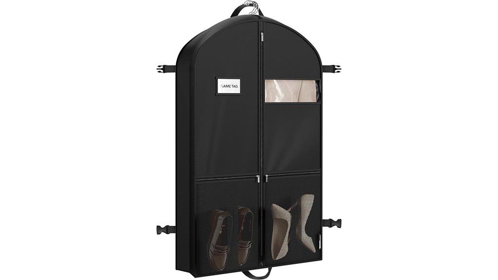 travel garment bag with pockets