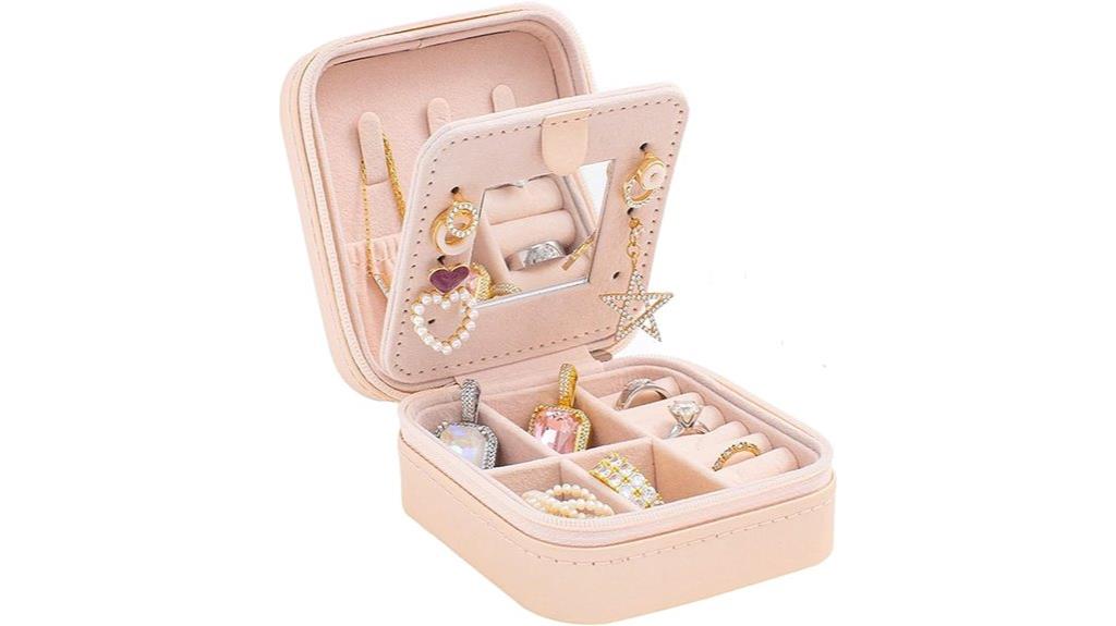 travel jewelry organizer case