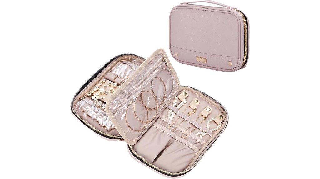 travel jewelry organizer case