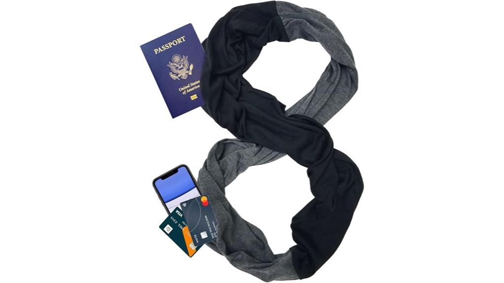 travel scarf with pockets