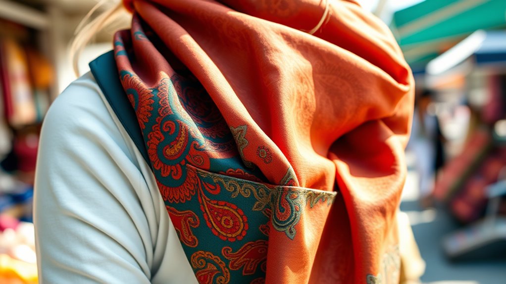 travel scarves with hidden pockets