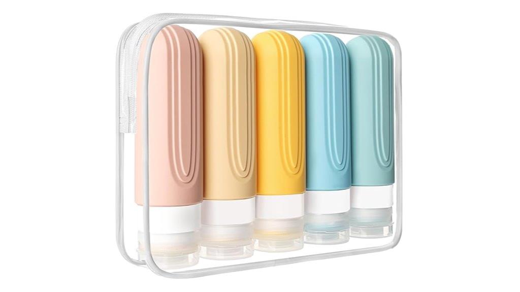 travel sized toiletry bottles