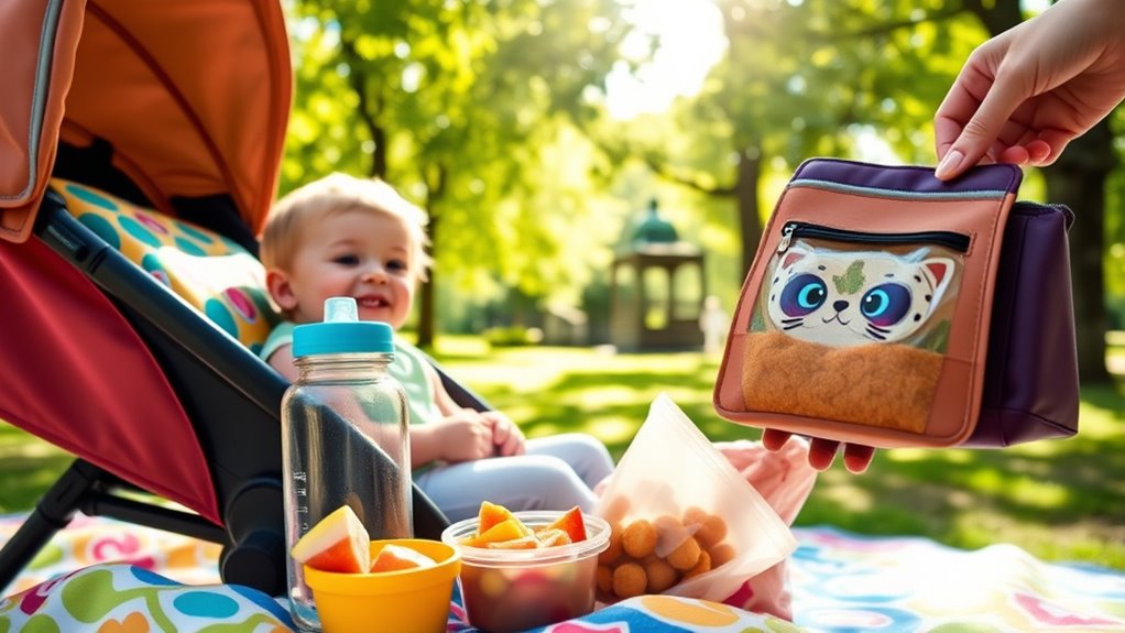 travel snacks and hydration
