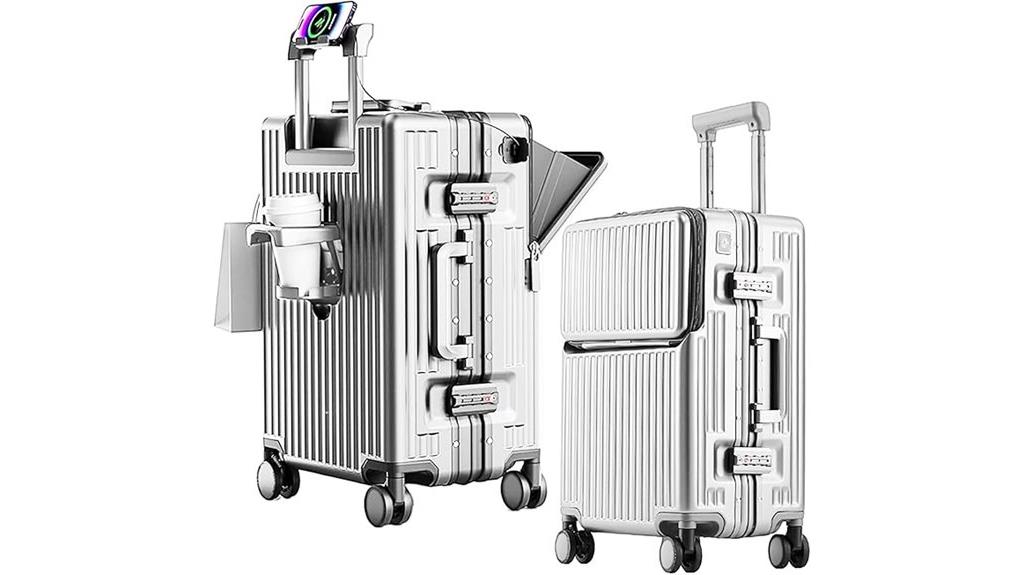 two piece zipperless luggage