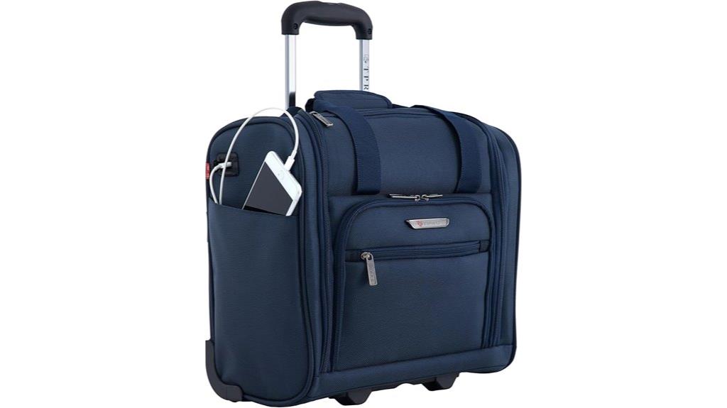 underseat luggage with usb