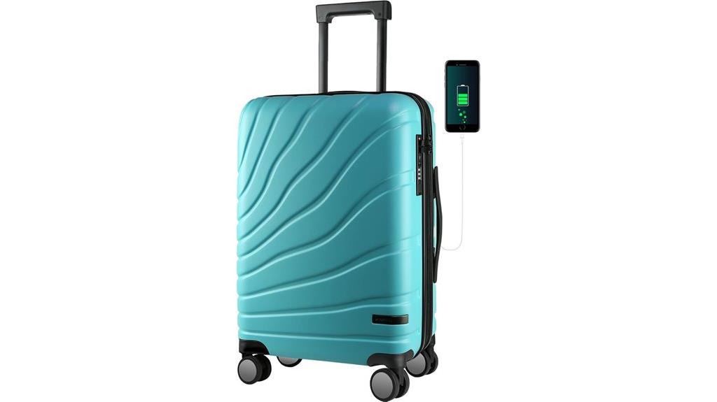 vankean spinner tsa luggage