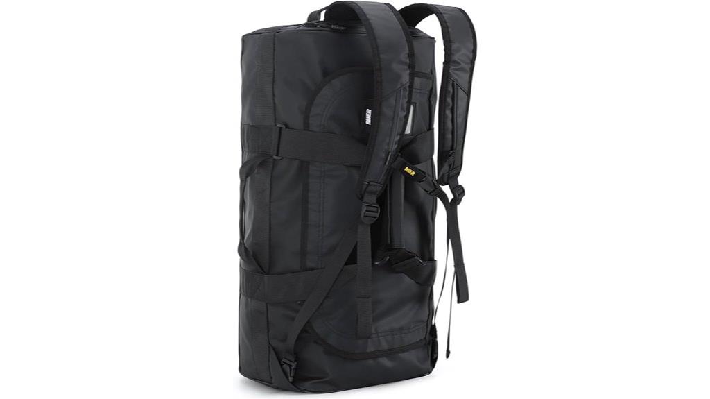 water resistant convertible duffle