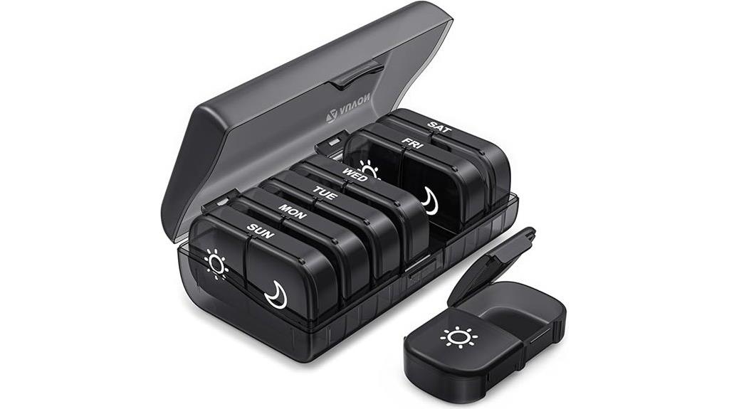 weekly am pm pill organizer