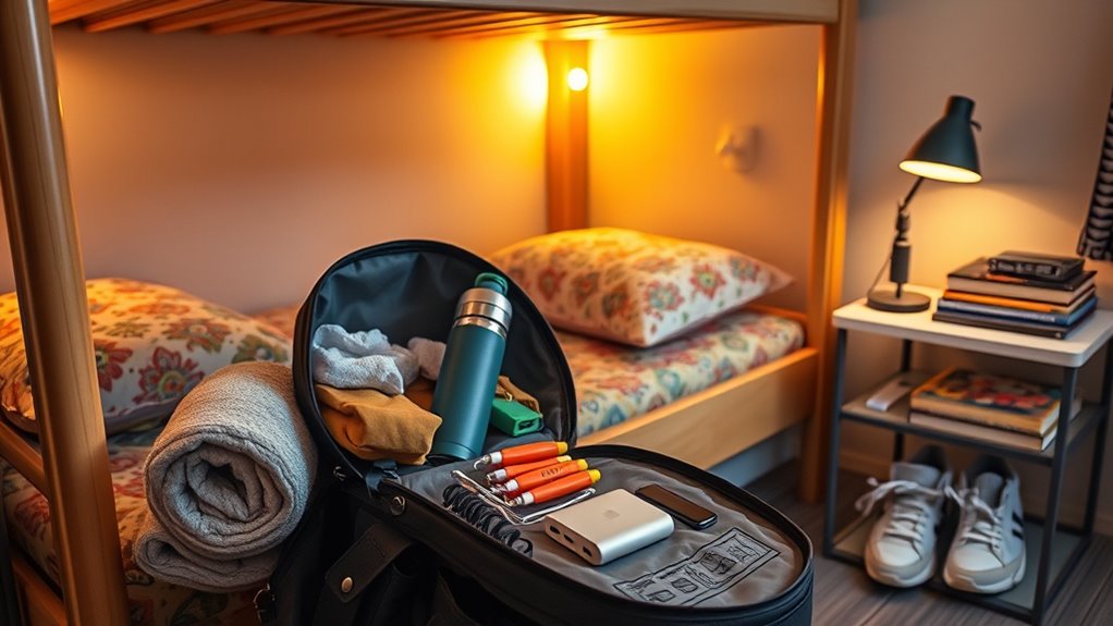 dorm essentials for hostel