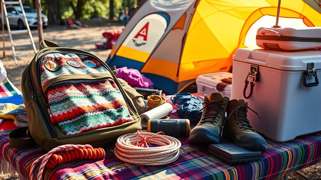 festival travel and camping essentials