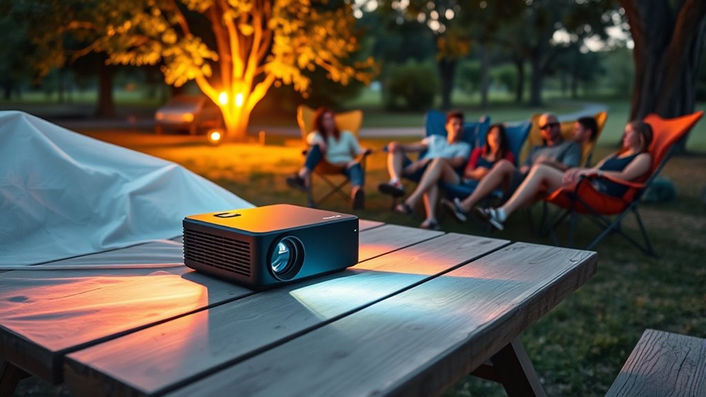 portable projector with versatile connectivity