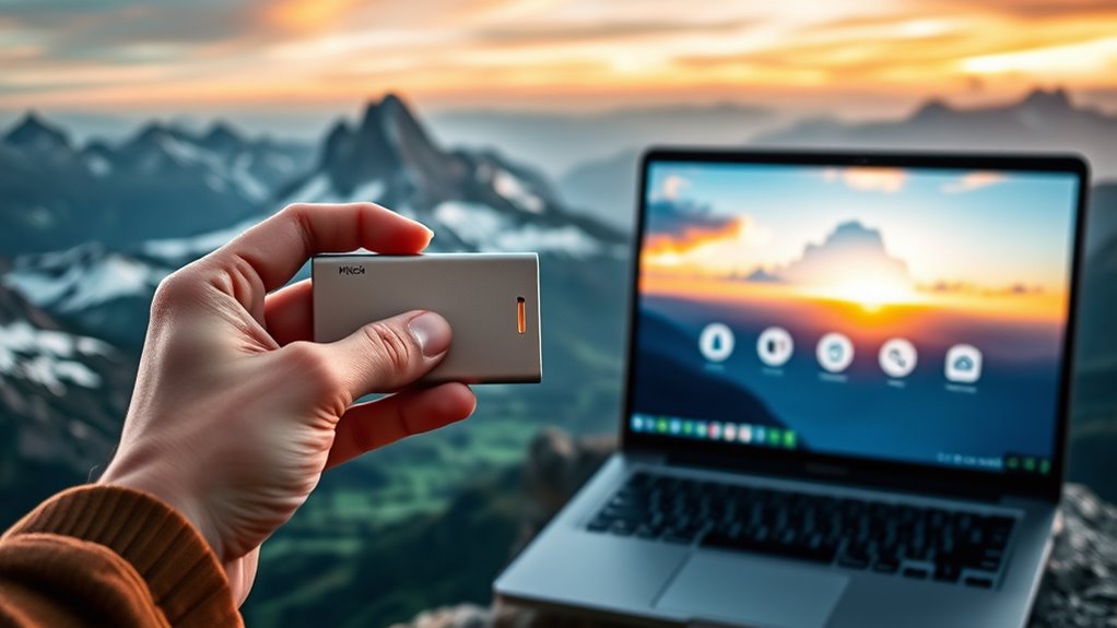 secure travel photo backups