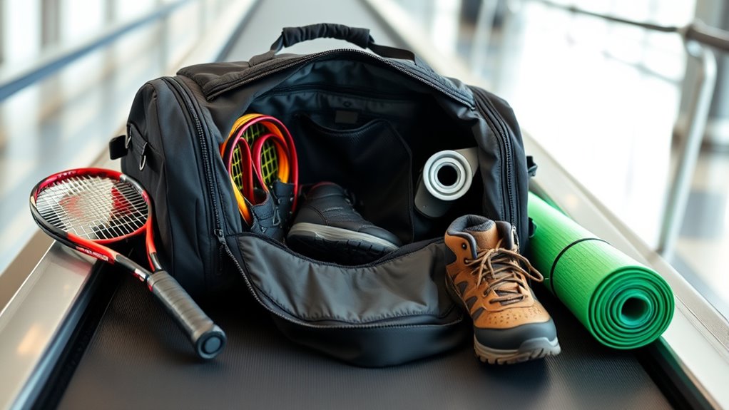 sports gear travel luggage