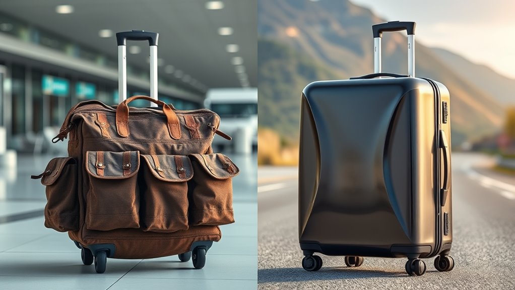 travel luggage road vs air