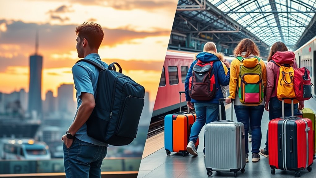 travel style packing choices