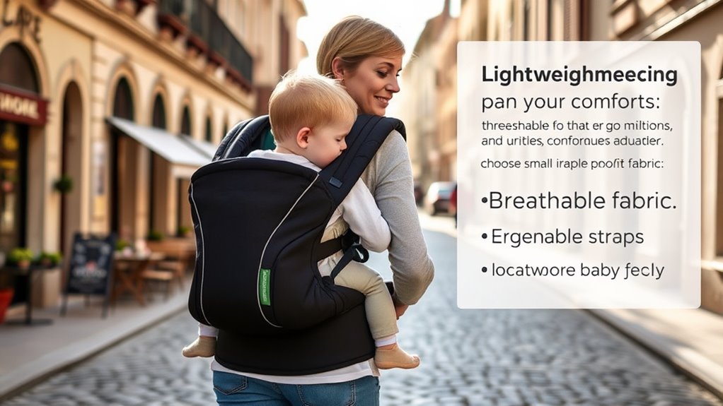 comfortable breathable adjustable carrier