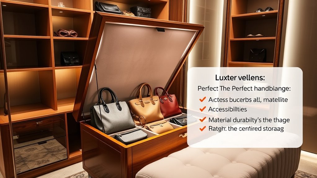 durable organized handbag storage