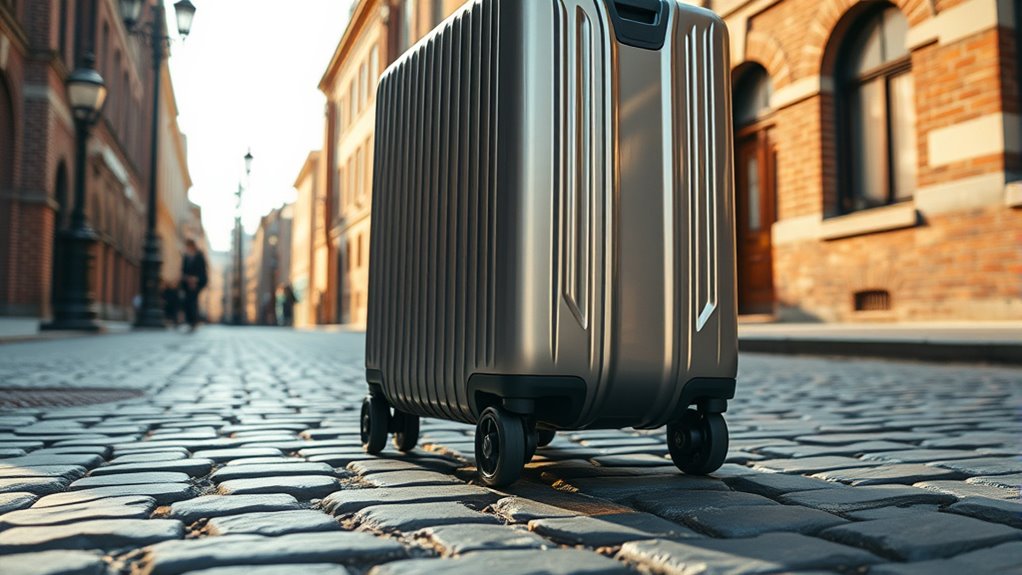 durable wheels and sturdy shell