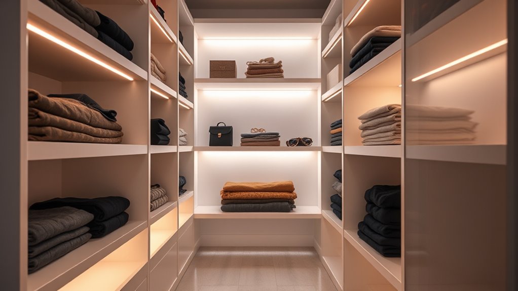 lighting options for small closets