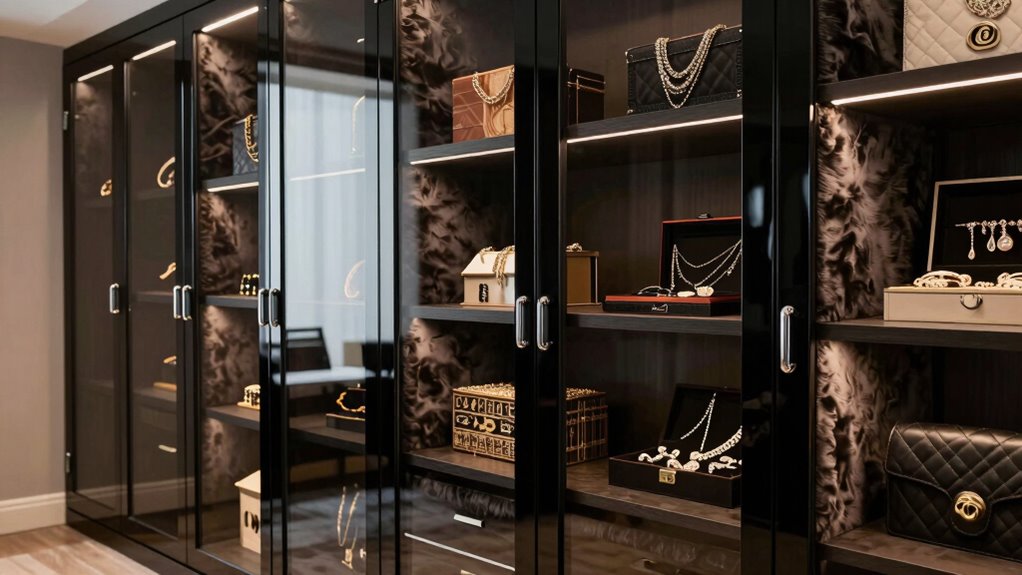 luxury closet lockable storage