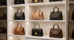 luxury closet purse racks