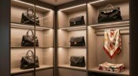 luxury closet shelf lighting