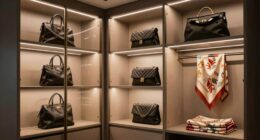 luxury closet shelf lighting