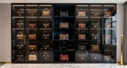 luxury handbag display cabinets