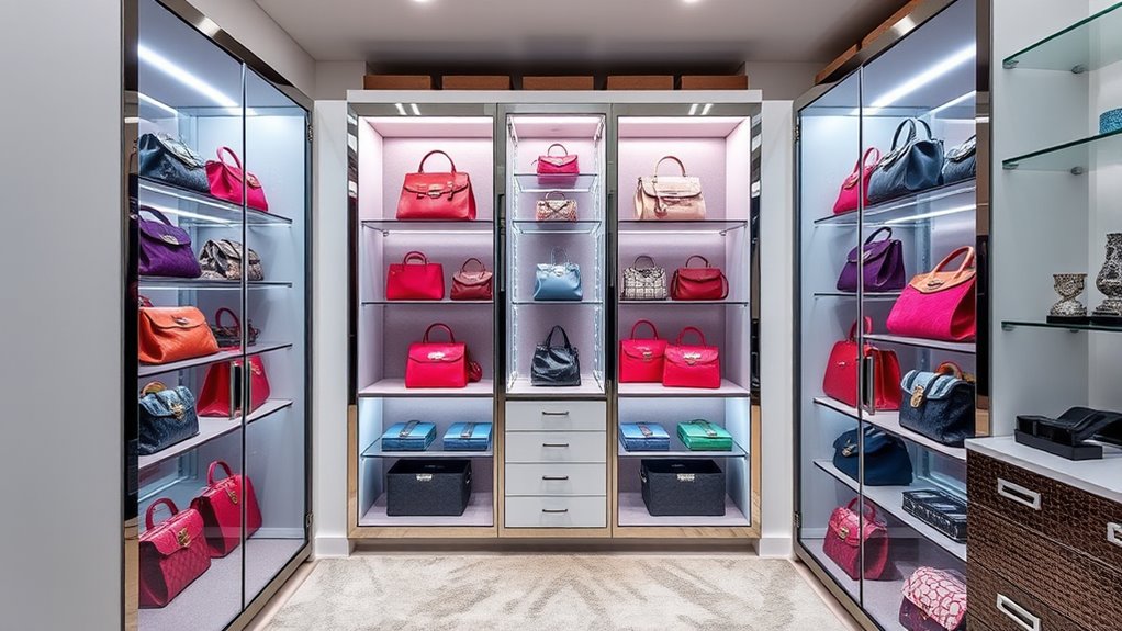 luxury handbag display considerations