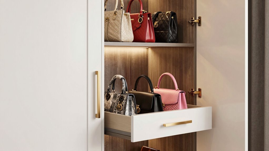 luxury handbag storage solutions