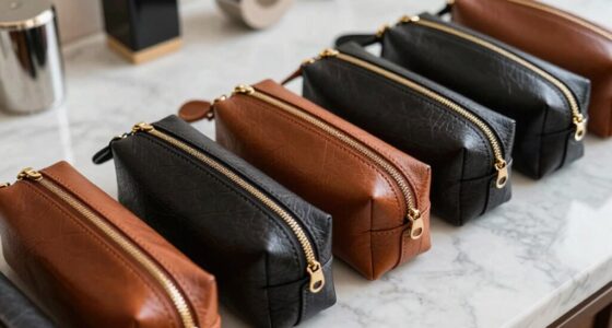luxury leather men s dopp kits